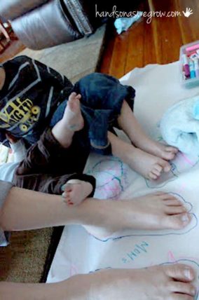 big versus small - big feet versus small feet