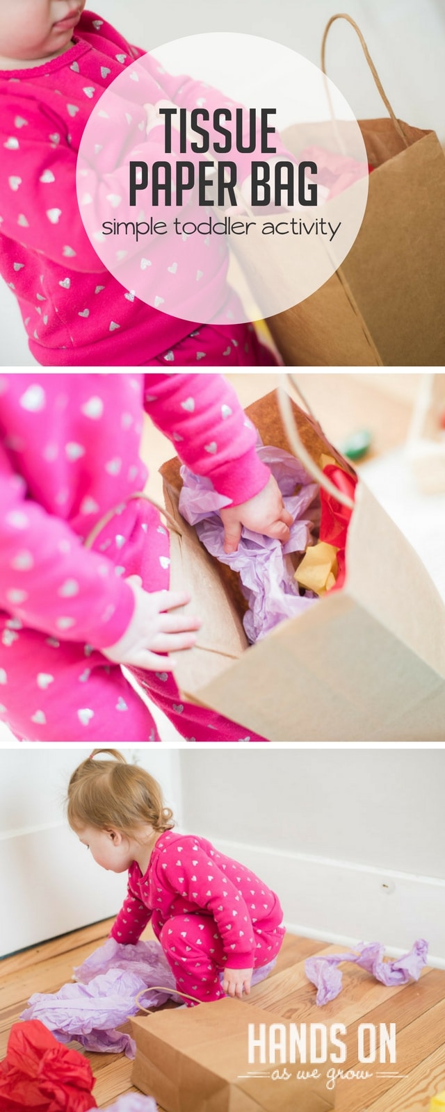 Toddler Activity Tissue Paper Bag Hands On As We Grow®