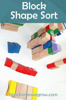 Block Activity for Kids Sorting by Shape