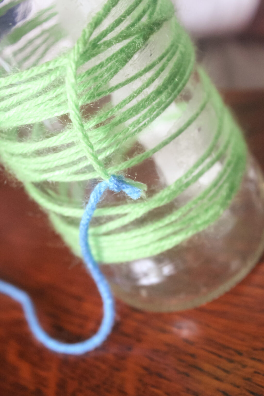 Wrapped Yarn Vase Craft for Mother's Day Hands On As We Grow®