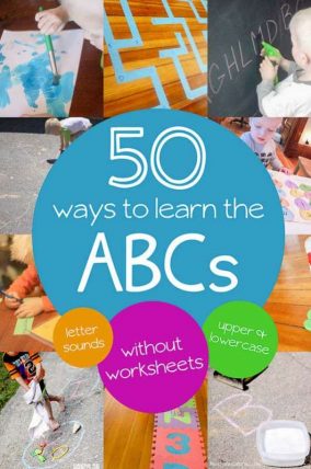 50 Alphabet activities for preschoolers