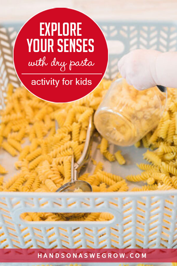 Pasta Sensory Bin Activity for Free Play Hands On As We Grow®