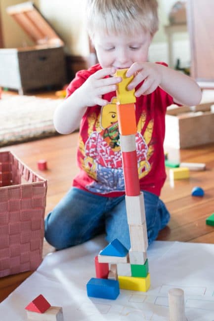 Learning with Blocks: Shapes & Colors