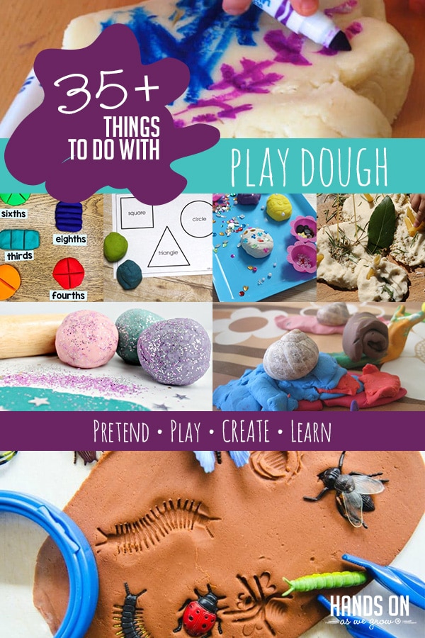 35+ Ways to Pretend, Create & Learn with Play Dough! Fine Motor
