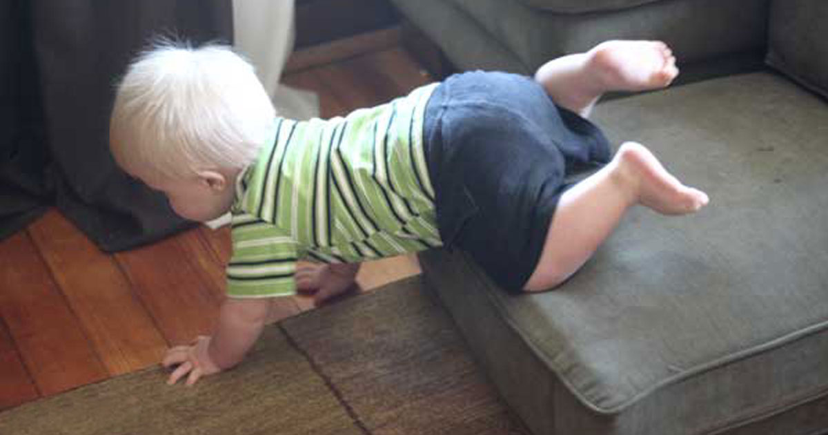 Simple Crawling Obstacle Course for Baby Hands On As We Grow®