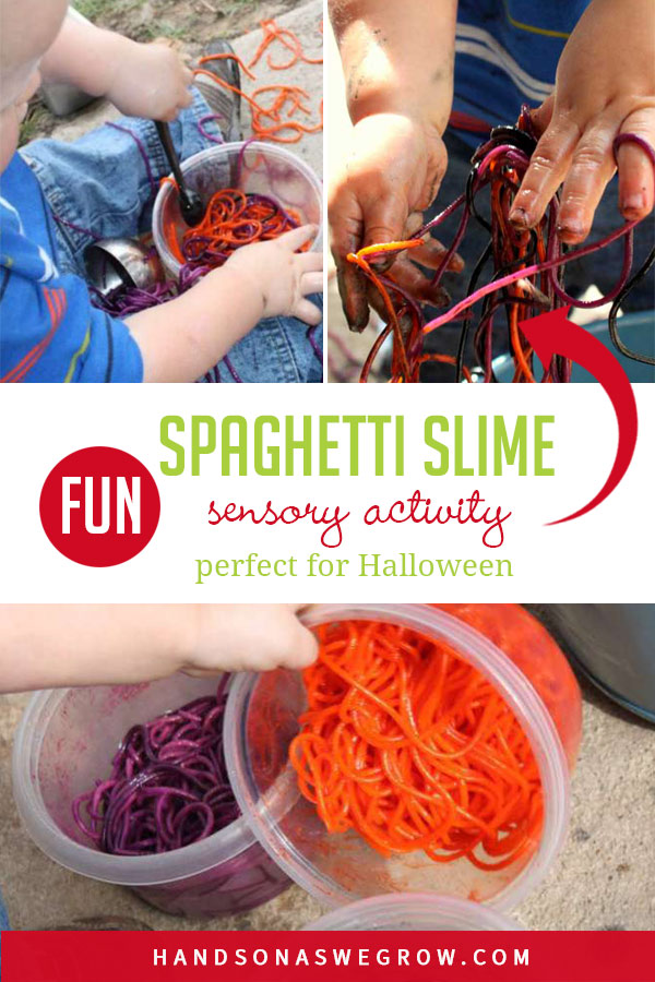 Spaghetti Slime Sensory Activity for Silly Toddler Fun HOAWG