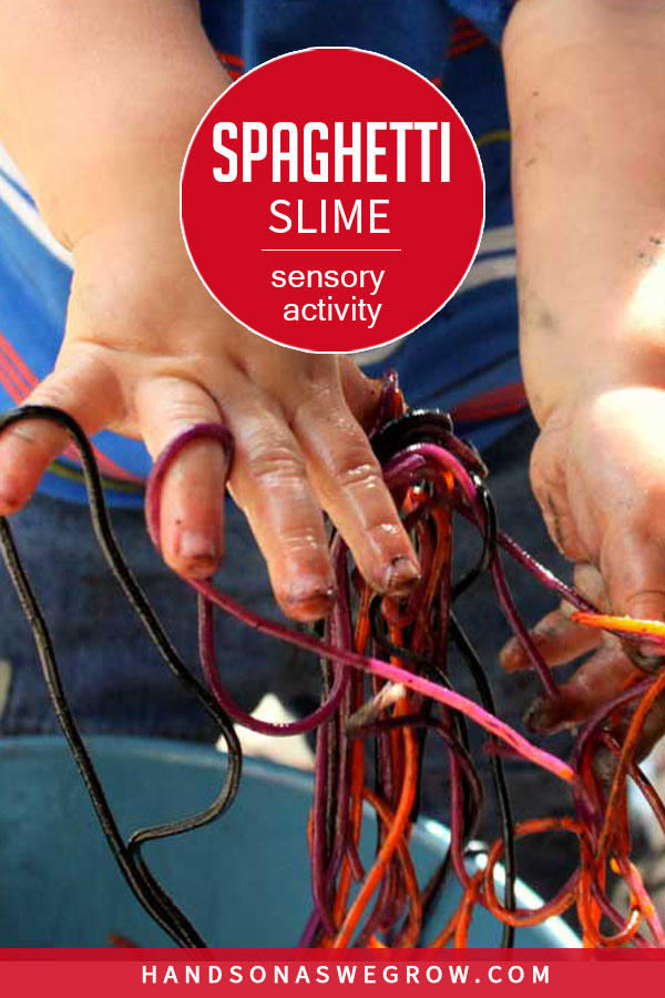 Spaghetti Slime Sensory Activity for Silly Toddler Fun HOAWG