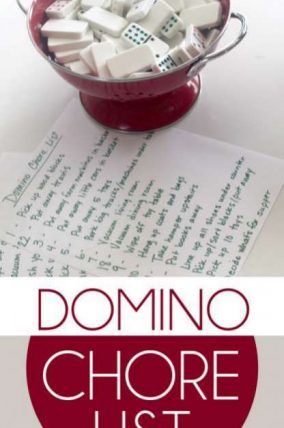 Get kids excited about doing chores around the house with a Domino drawing chore list!
