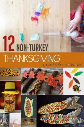 Some thanksgiving crafts for kids to make and activities for kids to do that aren't turkeys!