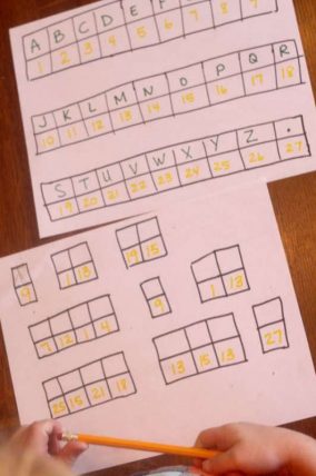 Crack the secret code, simple for kids learning to read