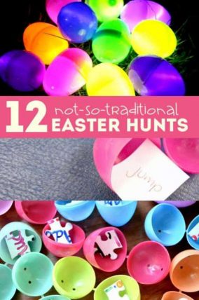 Some fun Easter scavenger hunt ideas for kids to do to celebrate Easter!