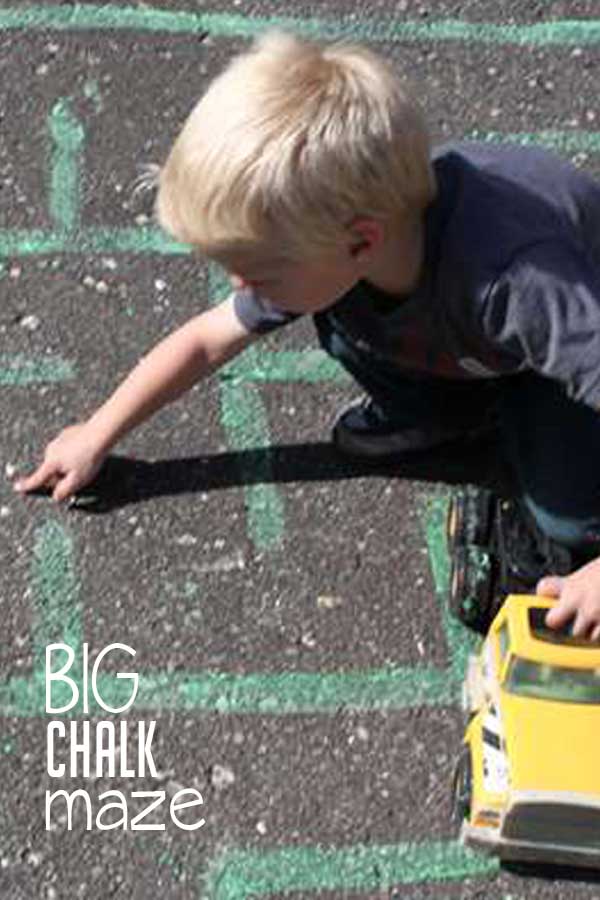 A Big Chalk Maze for Preschoolers Hands On As We Grow®
