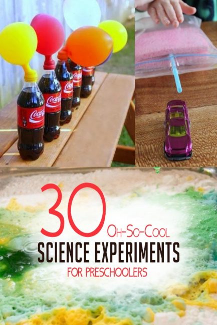 Try these 30 super cool science experiments for preschoolers!