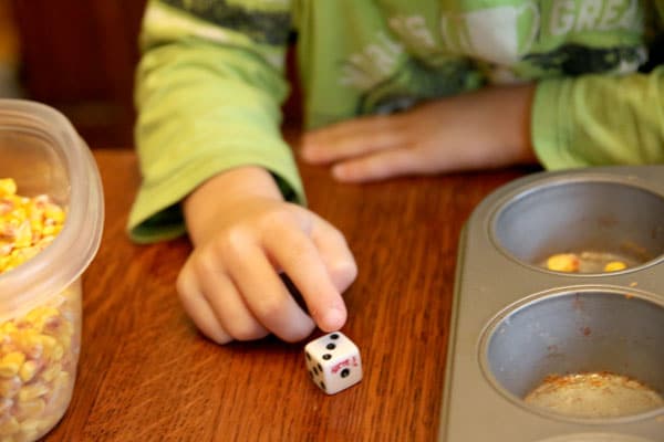 Count with dice - find more common core activities for kindergarten