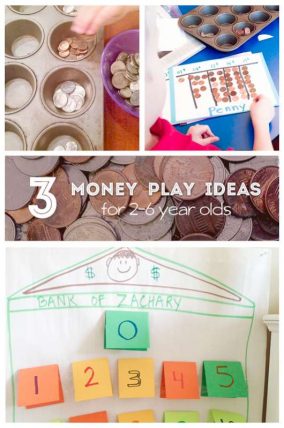 3 easy money play ideas for 2 to 6 year olds
