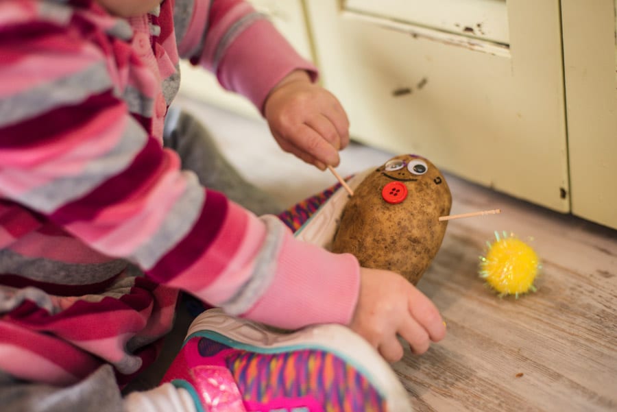 homemade mr potato head