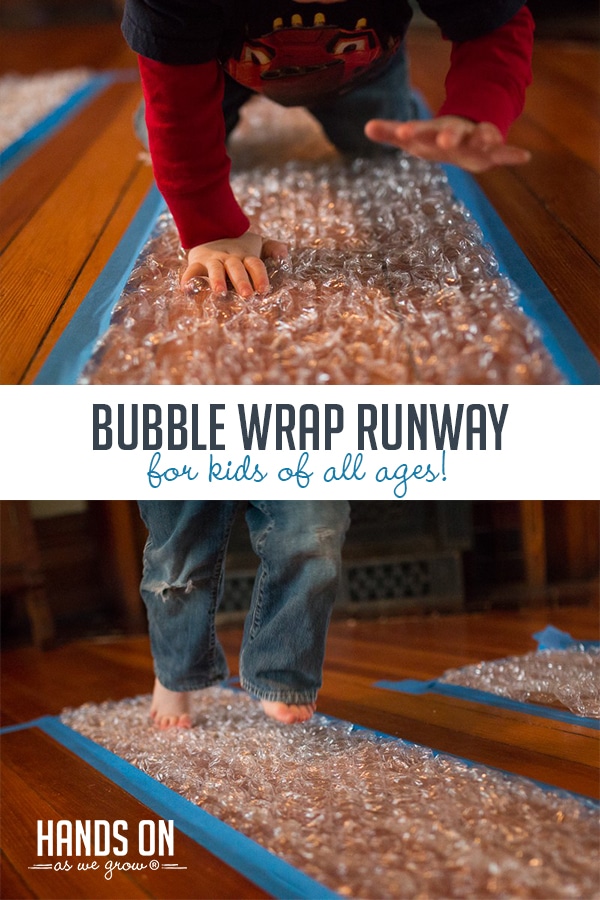 Make a Bubble Wrap Runway for Kids of All Ages Hands On As We Grow®