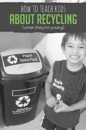 How to teach preschooler all about recycling and how to get them to help recycle