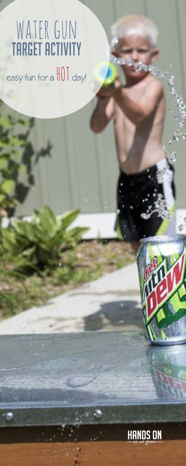 Easy Water Gun Target Activity for a Hot Day Hands On As We Grow®