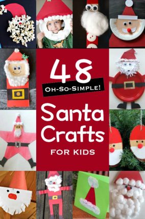 48 Simple Santa Crafts for Kids to Make