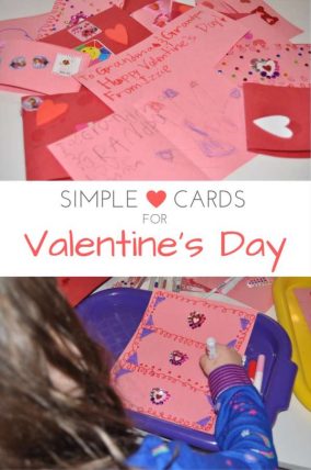 Simple Valentine's Day cards that any kid will have fun making!