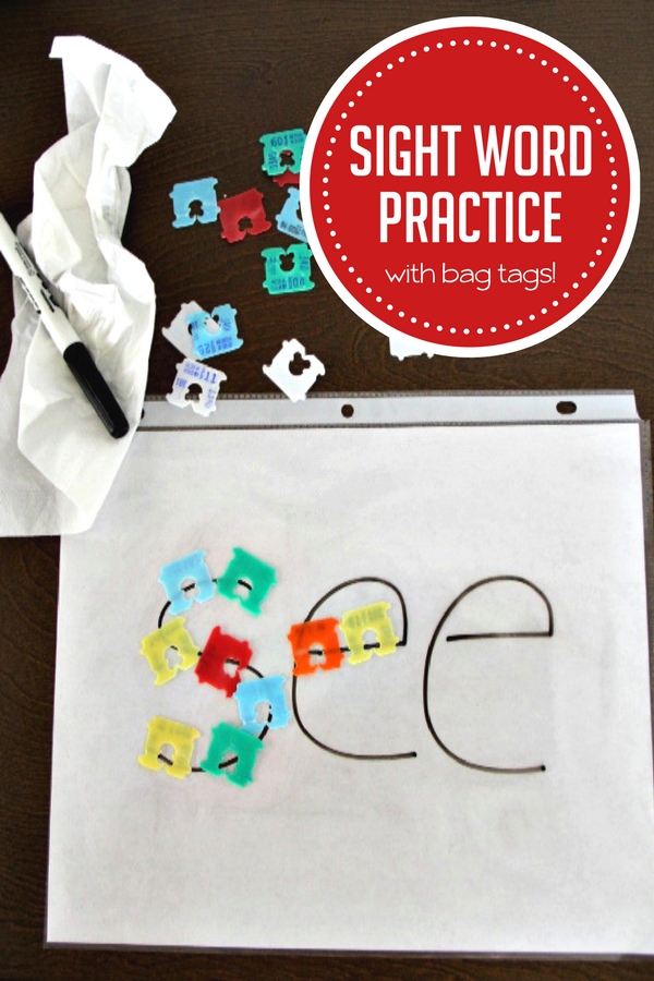 How to Practice Sight Words Using Everyday Bread Bag Tags