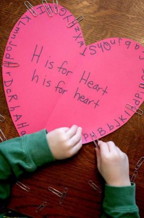 Find the letter H on the Heart