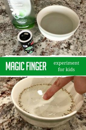 This surface tension experiment for kids is a perfect way to introduce little ones to science... and make them think you can do magic.