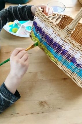 Basket Painting Process Art For Kids