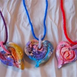 Spiral Clay Necklace