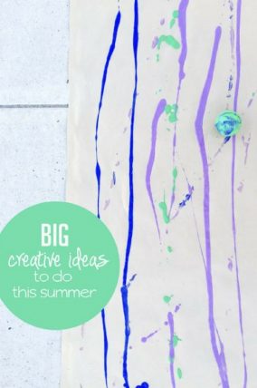 These look like fun summer art projects we need to do with the kids!
