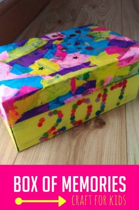 This box of memories is a great way to keep kids' special memories alive!