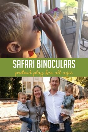 This safari binoculars craft would be so fun for pretend play.