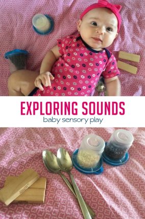 Sensory play is such an important part of baby play, and this activity from Julie is a perfect way to explore sound with your little one!