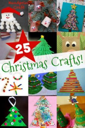 'Tis the season for some easy Christmas crafts for kids, including Christmas trees, Santa and his reindeer, and of course, candy canes too!