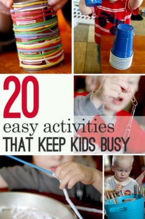 20 easy activities that help with keeping the kids busy (and happy!)