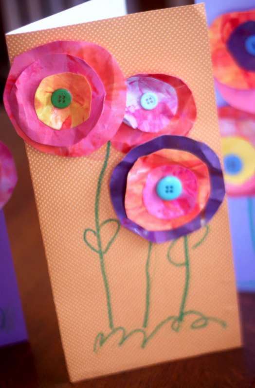 Mother's Day Craft for Kids to Make: 3D Flower Cards