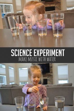 Make music with water when you DIY a water xylophone with your preschooler!