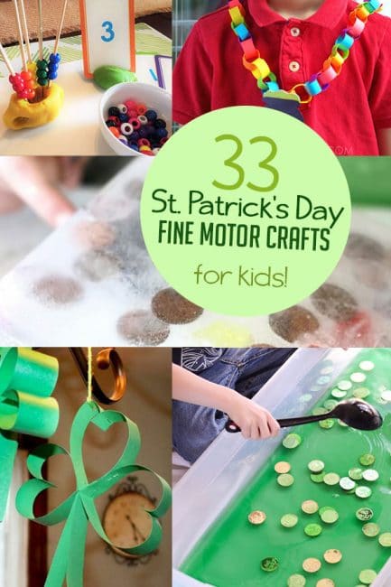 Check out these super fun St. Patrick's Day crafts for kids that are also fun fine motor activities!