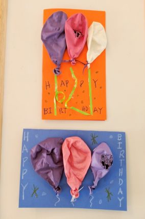 3D Balloon Birthday Card Craft