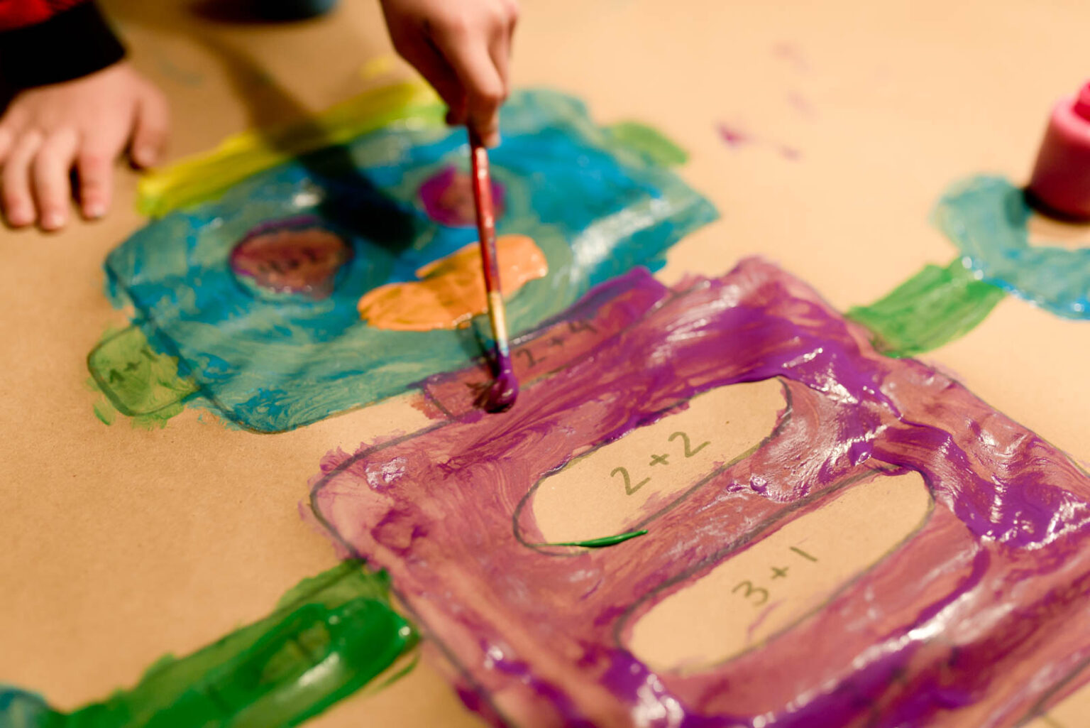 Super-Sized Math + Painting Activity for Kids - Hands On As We Grow®