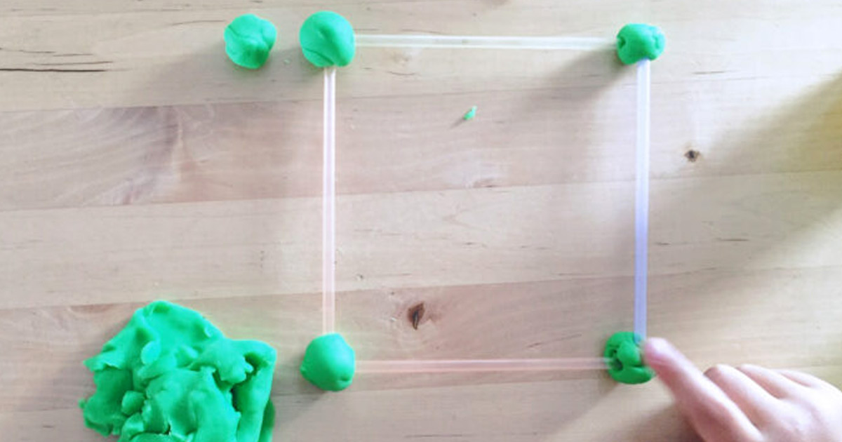 Super Easy Play Dough Straw Buildings for Kids Hands On As We Grow®