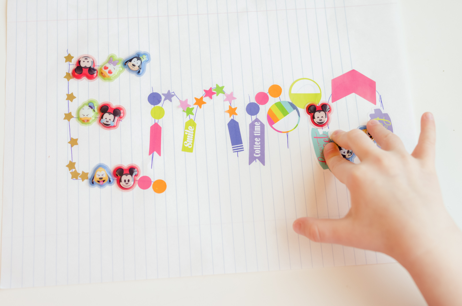 Sticker Path Tracing Name trace with stickers easy activity for toddlers | The Medi Info ...
