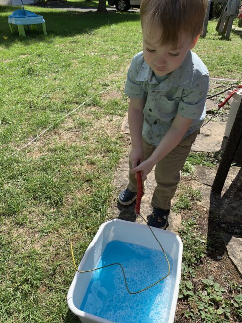 Your kids will love making bubbles with these DIY giant bubble wands!