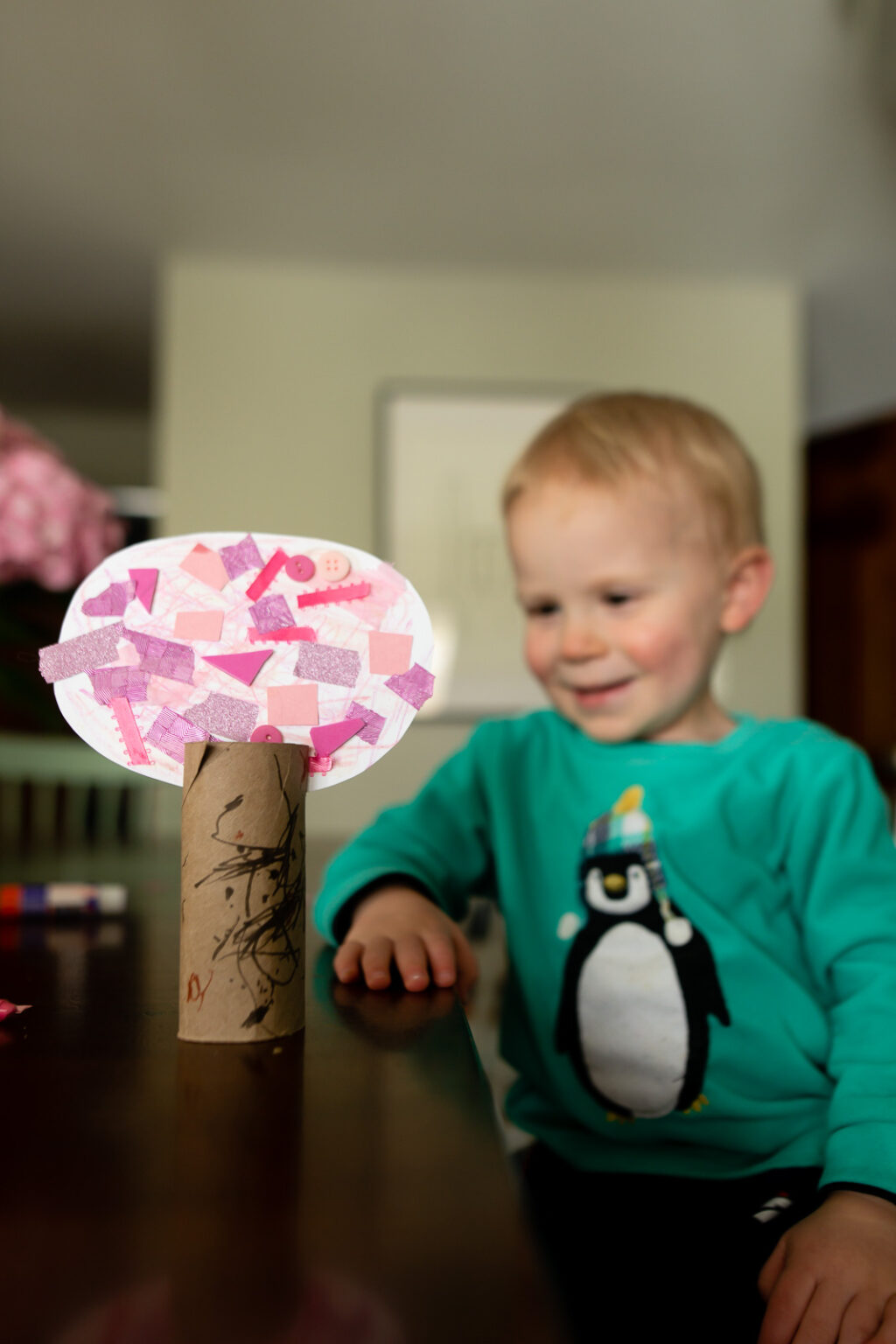 Easy Spring Tree Toilet Paper Roll Craft for Toddlers handsonaswegrows