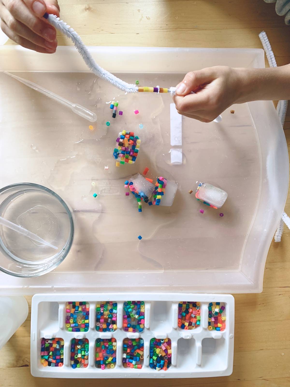 Easy Ice and Beads Threading Activity for Preschoolers LaptrinhX / News