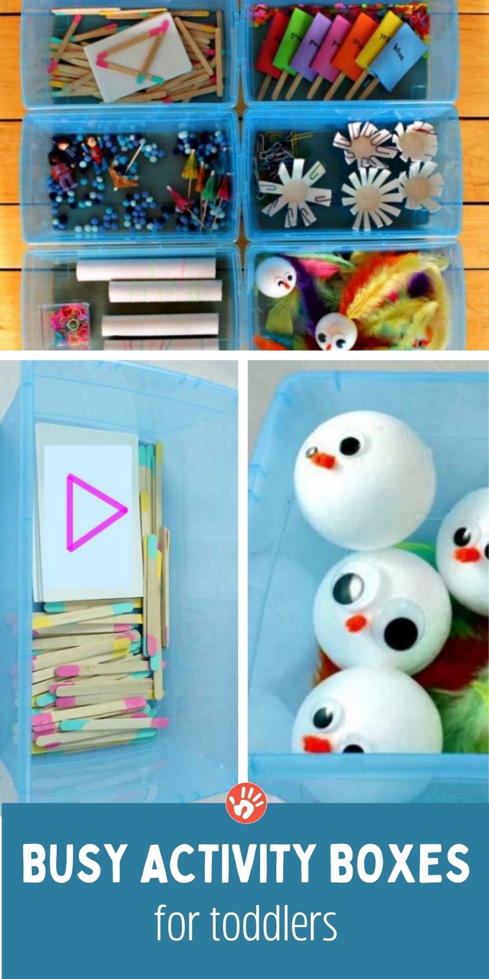 Incredible ideas for simple busy activity boxes for toddlers. Great for moms with toddlers and baby needing quiet, and kids who no longer nap.