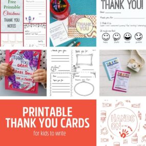 Adorable Printable Thank You Cards for Kids to Write - HOAWG