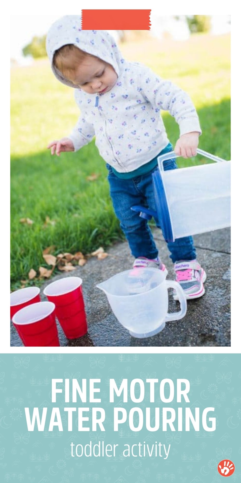 Water Pouring Activity for Toddlers to Improve HandEye Coordination