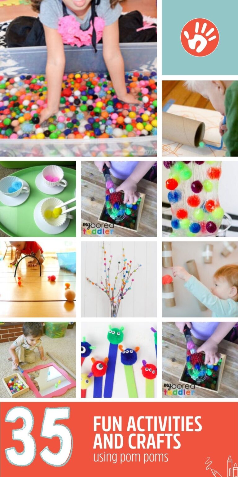 35 Exciting Pom Pom Activities and Crafts for Toddlers and Preschoolers